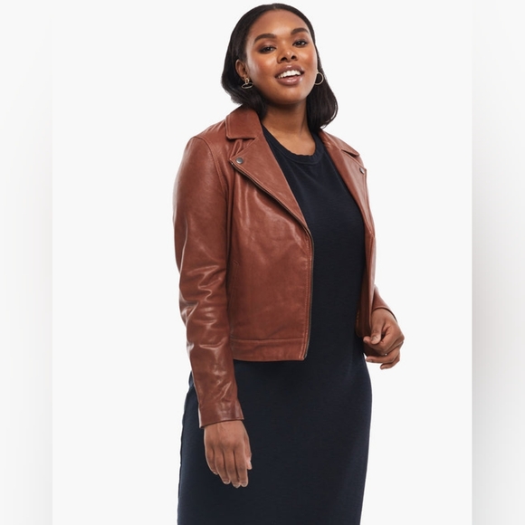 ABLE Maha Leather Jacket in Whiskey - Picture 4 of 10